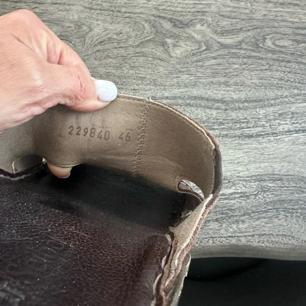 Josef Seibel Dark Brown Leather Sandals